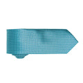 Turquoise - Back - Premier Mens Puppy Tooth Formal Work Tie (Pack of 2)