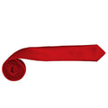 Red - Back - Premier Tie - Mens Slim Retro Work Tie (Pack of 2)