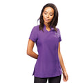 Purple - Back - Premier Ladies-Womens *Blossom* Tunic - Health Beauty & Spa - Workwear (Pack of 2)