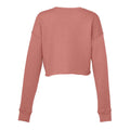 Mauve - Back - Bella + Canvas Womens-Ladies Cropped Crew Fleece Top