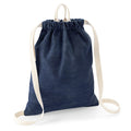 Denim Blue - Front - Bagbase Denim Gymsac