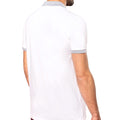 White-Oxford Grey - Back - Kariban Mens Two-Tone Pique Polo Shirt