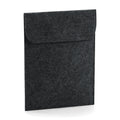 Charcoal Melange - Front - BagBase Felt iPad Slip Case