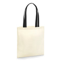 Natural-Black - Front - Westford Mill EarthAware Contrast Handle Organic Bag For Life