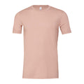 Dusty Pink Heather - Front - Bella + Canvas Adults Unisex Heather Cvc Short Sleeve T-Shirt