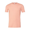 Heather Peach - Front - Bella + Canvas Adults Unisex Heather Cvc Short Sleeve T-Shirt