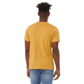 Heather Mustard - Side - Bella + Canvas Adults Unisex Heather Cvc Short Sleeve T-Shirt