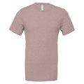 Heather Pink Gravel - Front - Bella + Canvas Adults Unisex Heather Cvc Short Sleeve T-Shirt