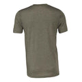 Heather Military Green - Back - Bella + Canvas Adults Unisex Heather Cvc Short Sleeve T-Shirt