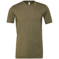 Heather Olive - Front - Bella + Canvas Adults Unisex Heather Cvc Short Sleeve T-Shirt