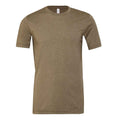 Heather Olive - Back - Bella + Canvas Adults Unisex Heather Cvc Short Sleeve T-Shirt