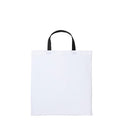 White-Black - Front - Nutshell Varsity Cotton Shopper Short Handle Tote