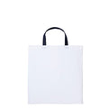 White-Oxford Navy - Front - Nutshell Varsity Cotton Shopper Short Handle Tote