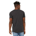 Dark Grey Heather - Side - Bella + Canvas Unisex Sueded Tee