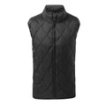 Black - Front - 2786 Mens Diamond Pane Padded Gilet