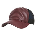 Maroon-Black - Front - Flexfit By Yupoong Mens Trucker Cap