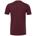 Maroon - Back - Bella Canvas Unisex Adults Triblend Crew Neck T Shirt