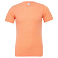 Orange - Front - Bella Canvas Unisex Adults Triblend Crew Neck T Shirt