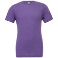 Purple - Front - Bella Canvas Unisex Adults Triblend Crew Neck T Shirt