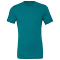 Teal - Front - Bella Canvas Unisex Adults Triblend Crew Neck T Shirt