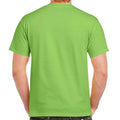 Lime - Back - Gildan Adults Unisex Heavy Cotton T Shirt