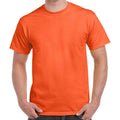 Orange - Front - Gildan Adults Unisex Heavy Cotton T Shirt