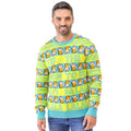 Yellow-Green - Back - Christmas Shop Adults Unisex Loud Jumper