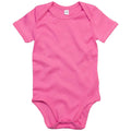 Bubblegum Pink - Front - Babybugz Baby Unisex Cotton Bodysuit