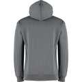 Dark Grey Marl - Back - Kustom Kit Adults Unisex Regular Fit Hoodie