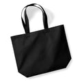 Black - Front - Westford Mill Organic Premium Cotton Maxi Tote