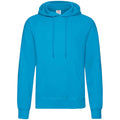 Azure Blue - Front - Fruit Of The Loom Unisex Adults Classic Hooded Sweatshirt