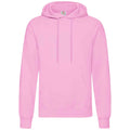 Light Pink - Front - Fruit Of The Loom Unisex Adults Classic Hooded Sweatshirt