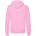 Light Pink - Back - Fruit Of The Loom Unisex Adults Classic Hooded Sweatshirt