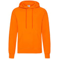 Orange - Front - Fruit Of The Loom Unisex Adults Classic Hooded Sweatshirt