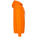 Orange - Side - Fruit Of The Loom Unisex Adults Classic Hooded Sweatshirt