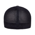 Heather-Navy - Back - Flexfit By Yupoong Melange Mesh Trucker Cap