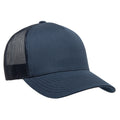 Navy - Lifestyle - Flexfit By Yupoong 5 Panel Retro Trucker Cap