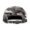 Silver Camo - Back - Flexfit By Yupoong Low Profile Camo Washed Dad Cap