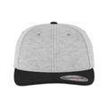 Grey-Black - Back - Flexfit By Yupoong Double Jersey 2 Tone Cap