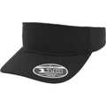 Black - Front - Flexfit By Yupoong 110 Visor Cap