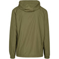 Olive - Back - Build Your Brand Unisex Adults Basic Pullover Jacket