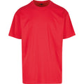 City Red - Front - Build Your Brand Unisex Adults Heavy Oversized Tee