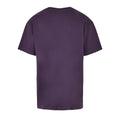 Purple Night - Back - Build Your Brand Unisex Adults Heavy Oversized Tee