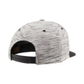 Black- Grey - Side - Flexfit By Yupoong Unisex Stripes Melange Crown Snapback Cap