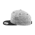 Black- Grey - Lifestyle - Flexfit By Yupoong Unisex Stripes Melange Crown Snapback Cap