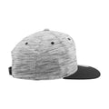 Black- Grey - Pack Shot - Flexfit By Yupoong Unisex Stripes Melange Crown Snapback Cap