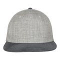 Grey-Grey - Back - Flexfit by Yupoong Unisex Melange Velour Snapback Cap