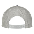 Grey-Grey - Side - Flexfit by Yupoong Unisex Melange Velour Snapback Cap