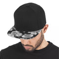 Black-Grey - Lifestyle - Flexfit by Yupoong Unisex Roses Print Snapback Cap