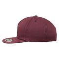 Maroon - Side - Yupoong Flexfit Unisex Unstructured 5 Panel Snapback Cap